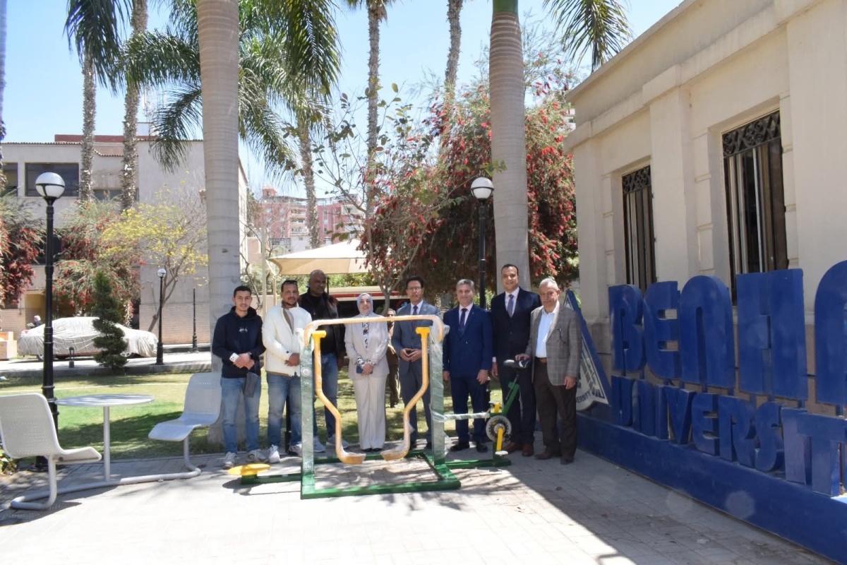 جامعة بنها تطلق مشروع الجيم الخارجي لتعزيز اللياقة داخل الحرم الجامعي